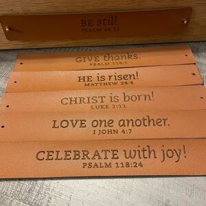 Mary & Martha wooden tray w/interchangeable sayings